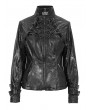 Devil Fashion Black Gothic Punk Metal Daily Wear Short Jacket for Women