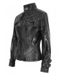 Devil Fashion Black Gothic Punk Metal Daily Wear Short Jacket for Women