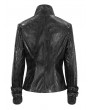 Devil Fashion Black Gothic Punk Metal Daily Wear Short Jacket for Women