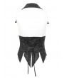 Devil Fashion Black Gothic Punk Studded Underbust Corset Style Waistcoat for Women