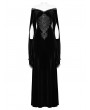 Punk Rave Black Vintage Gothic Gorgeous Velvet Lace Applique Long Party Dress