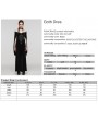 Punk Rave Black Vintage Gothic Gorgeous Velvet Lace Applique Long Party Dress