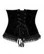 Punk Rave Black Gorgeous Velvet Gothic Printing Underbust Corset Waistband