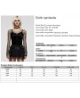 Punk Rave Black Gothic Pentacle Skull Pattern Camisole for Women