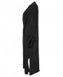 Punk Rave Black Gothic Asymmetric Side Slit Loose Long Cardigan for Women