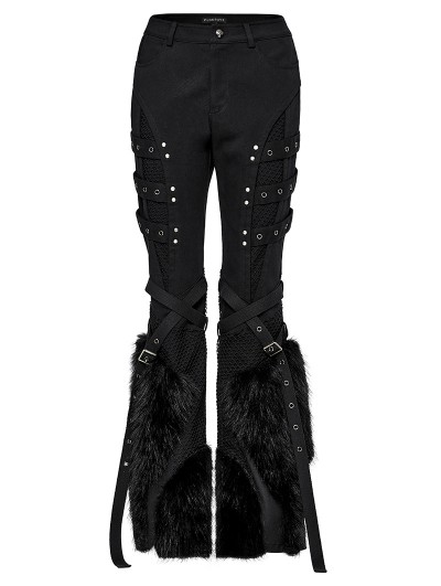 Punk Rave Black Gothic Vintage Dark Texture Jacquard Plus