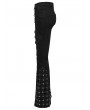 Punk Rave Black Gothic Punk Cage Decadent Flared Pants for Women