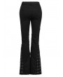 Punk Rave Black Gothic Punk Cage Decadent Flared Pants for Women