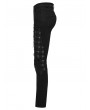 Punk Rave Black Gothic Punk Segmental Tapered Cage Pants for Women