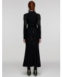 Punk Rave Black Gothic Decadent Sexy Mesh Splicing Long Sleeve Dress