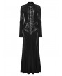 Punk Rave Black Gothic Decadent Sexy Mesh Splicing Long Sleeve Dress