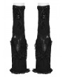Punk Rave Black Gothic Daily Lace Flared Leg Warmers for Women