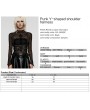 Punk Rave Black Gothic Punk Y-Shaped Back PU Leather Shoulder Harness