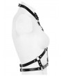 Punk Rave Black Gothic Punk Metal Rivets PU Leather Harness