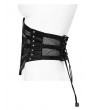 Punk Rave Black Gothic Punk Steel Boned Underbust Mesh Corset