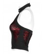 Punk Rave Black and Red Gothic Daily Wear Spider Pattern Vest Top for Women