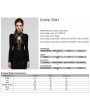 Punk Rave Black Sexy Gothic Mesh Spliced Lace Long Sleeve Shirt for Women