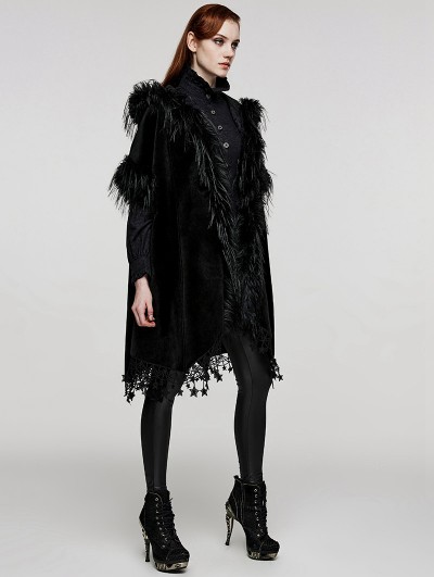 Loose Hooded Bat Coat
