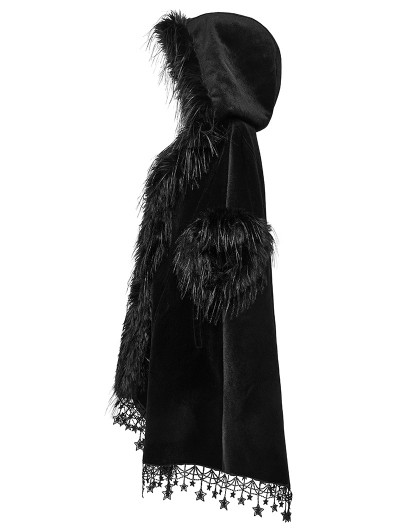 Loose Hooded Bat Coat