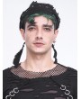 Devil Fashion Black Gothic Punk Eyelet Fitted Head Scarf for Men