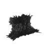 Devil Fashion Black Gothic Retro Party Rose Feather Stand High Collar for Men