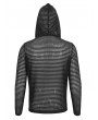 Devil Fashion Black Gothic Striped Long Sleeve Daily Wear Hooded T-Shirt for Men