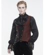 Devil Fashion Black Retro Embroidery Feather Gothic Party Lapel Waistcoat for Men