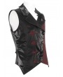 Devil Fashion Black Retro Embroidery Feather Gothic Party Lapel Waistcoat for Men