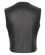 Devil Fashion Black Gothic Punk Asymmetric Zipper Slim Fit  Waistcoat for Men