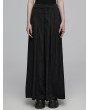 Punk Rave Black Gothic Chinese Style Daily Wear Wide Leg Pants for Women