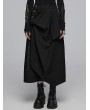 Punk Rave Black Gothic Irregular Deconstructed Loose Daily Wear Skirt