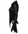 Punk Rave Black Gothic Side Drawstring Knitted Sunproof Cardigan for Women