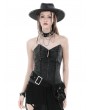 Dark in Love Black Gothic Punk Rock Decorative Buckle Belt for Women