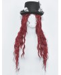 Dark in Love Black Gothic Skull Magic Hat with Back Veil