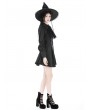 Dark in Love Black Gothic Lace Bow Tie Long Sleeve Short Casual Dress