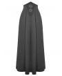 Dark in Love Black Gothic Retro High Waist Long Pleated Skirt