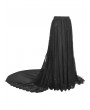 Dark in Love Black Gothic Court Lace Frilly Tail Length Ball Skirt