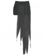 Dark in Love Black Gothic Decadent Side Zip Irregular Skirt
