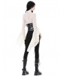 Dark in Love Ivory Steampunk Gothic Elegant Long Trumpet Sleeves Shirt for Women