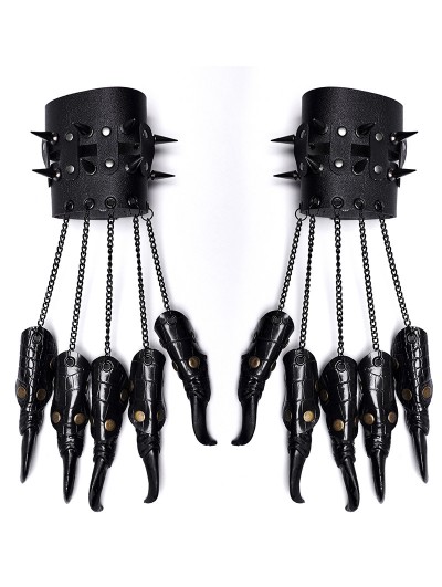 Punk Rave Black Gothic Punk Ghost Claw Finger Bracelet