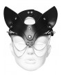 Punk Rave Black Gothic Punk Stud Fox Shaped Faux Leather Mask