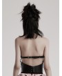 Punk Rave Black Gothic Punk Halter Sexy Hollowed Out Bra Harness