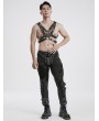 Punk Rave Black Gothic Punk Faux Leather Multiple Belt Harness