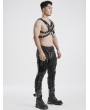 Punk Rave Black Gothic Punk Faux Leather Multiple Belt Harness