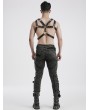 Punk Rave Black Gothic Punk Faux Leather Multiple Belt Harness