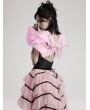 Punk Rave Pink Gothic Punk Demon Feather Wing Harness