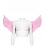 Punk Rave Pink Gothic Punk Demon Feather Wing Harness