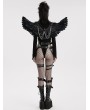 Punk Rave Black Gothic Punk Demon Feather Wing Harness
