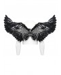 Punk Rave Black Gothic Punk Demon Feather Wing Harness