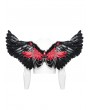 Punk Rave Black and Red Gothic Punk Demon Feather Wing Harness